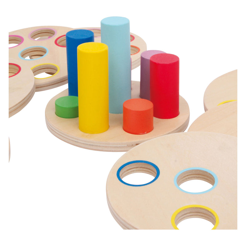 Afbeelding laden in galerijviewer, Small foot - houten stapelspel logisteck educatief, 9dlg.
