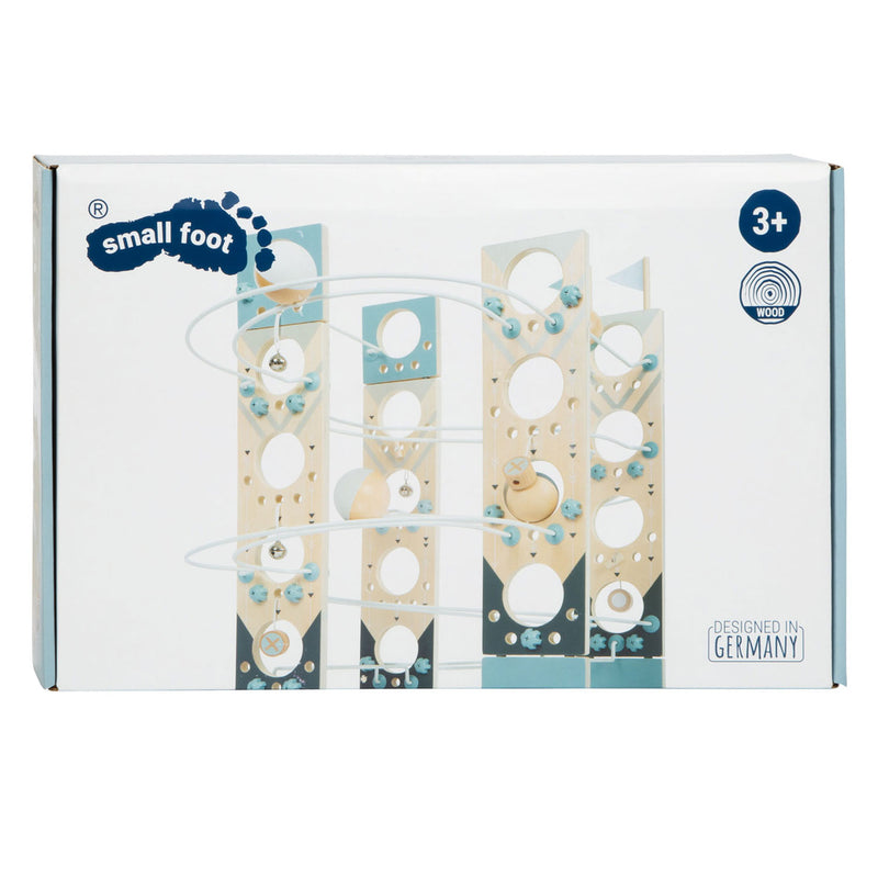 Afbeelding laden in galerijviewer, Small foot - houten modulaire knikkerbaan
