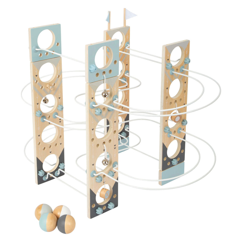 Afbeelding laden in galerijviewer, Small foot - houten modulaire knikkerbaan
