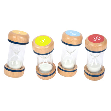 Small foot - houten zandlopers xl set, 4dlg.