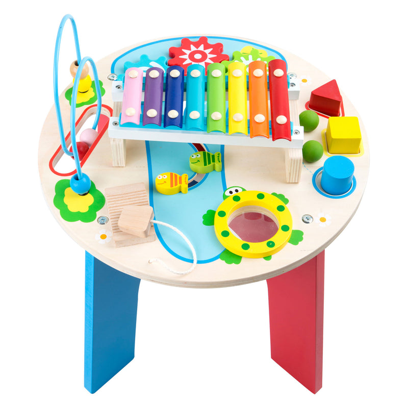 Afbeelding laden in galerijviewer, Small foot - houten activiteiten en muziektafel 2in1
