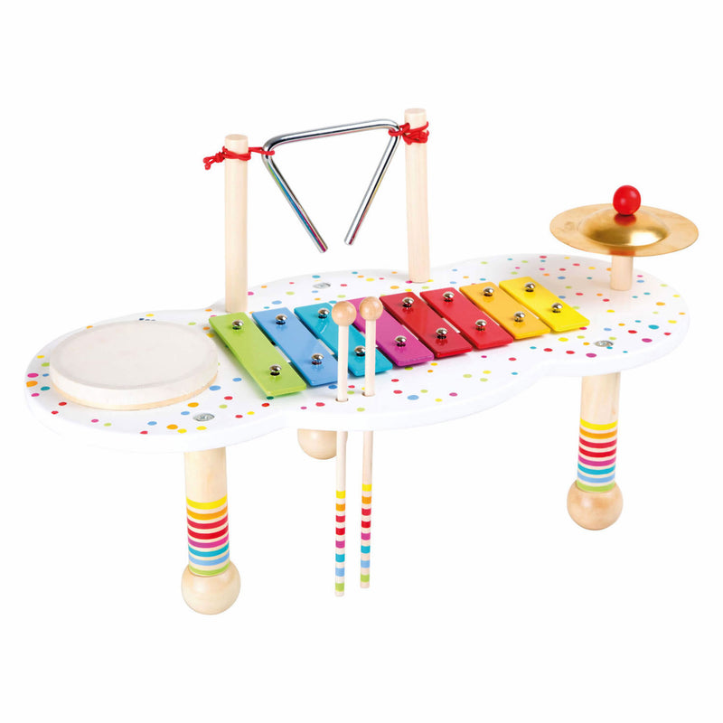 Afbeelding laden in galerijviewer, Small Foot Houten Muziektafel met Stippen, 3dlg.
