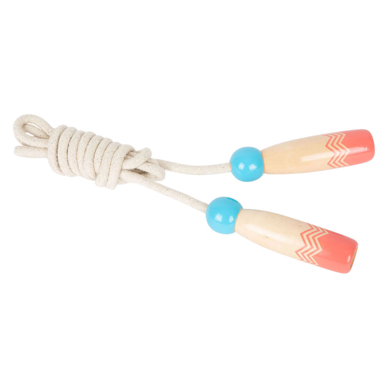Afbeelding laden in galerijviewer, Small foot - houten springtouw met patroon, set van 2
