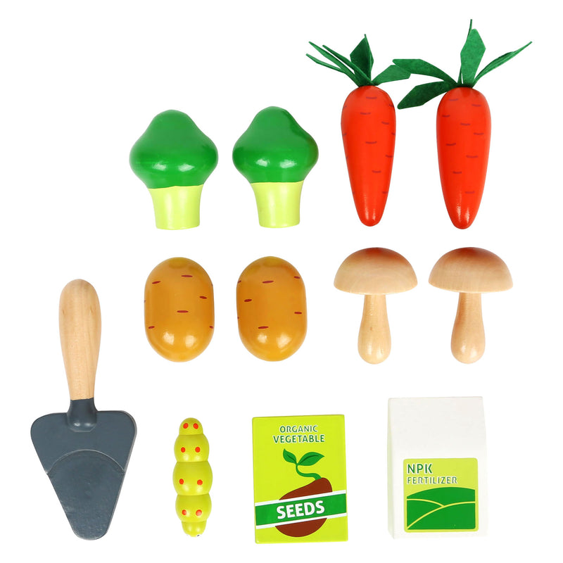 Afbeelding laden in galerijviewer, Small Foot Houten Groentetuin Speelset, 13dlg.
