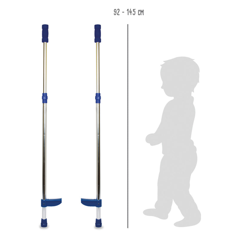 Afbeelding laden in galerijviewer, Small foot - metalen stelten verstelbaar blauw, 145cm
