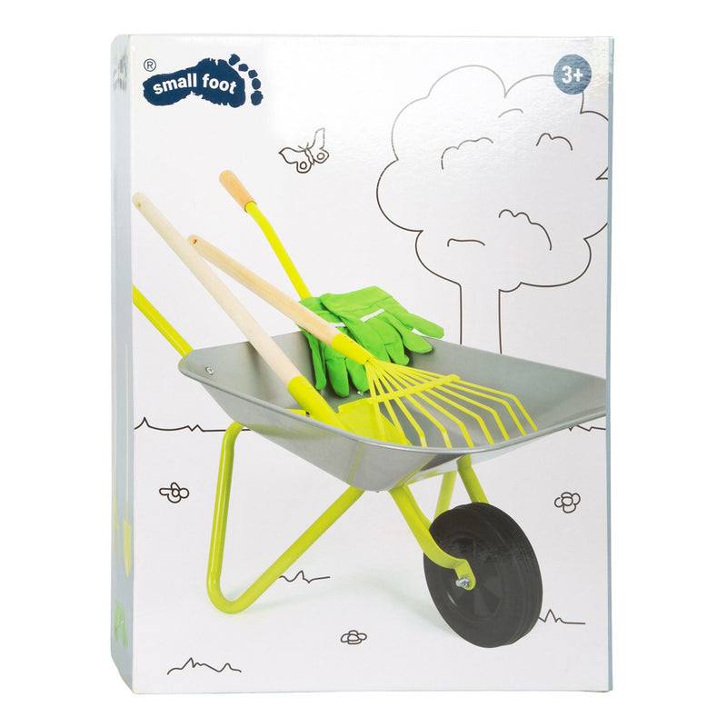 Afbeelding laden in galerijviewer, Small foot - metalen kruiwagen met tuingereedschap, 5dlg.
