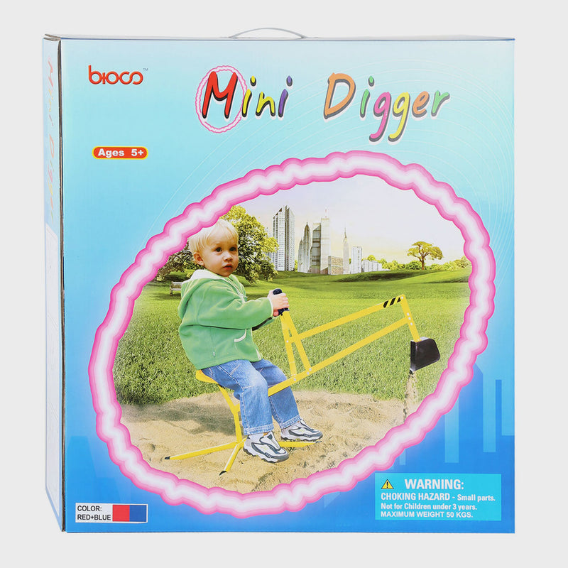 Afbeelding laden in galerijviewer, Small Foot Metalen Graafmachine Blauw Rood
