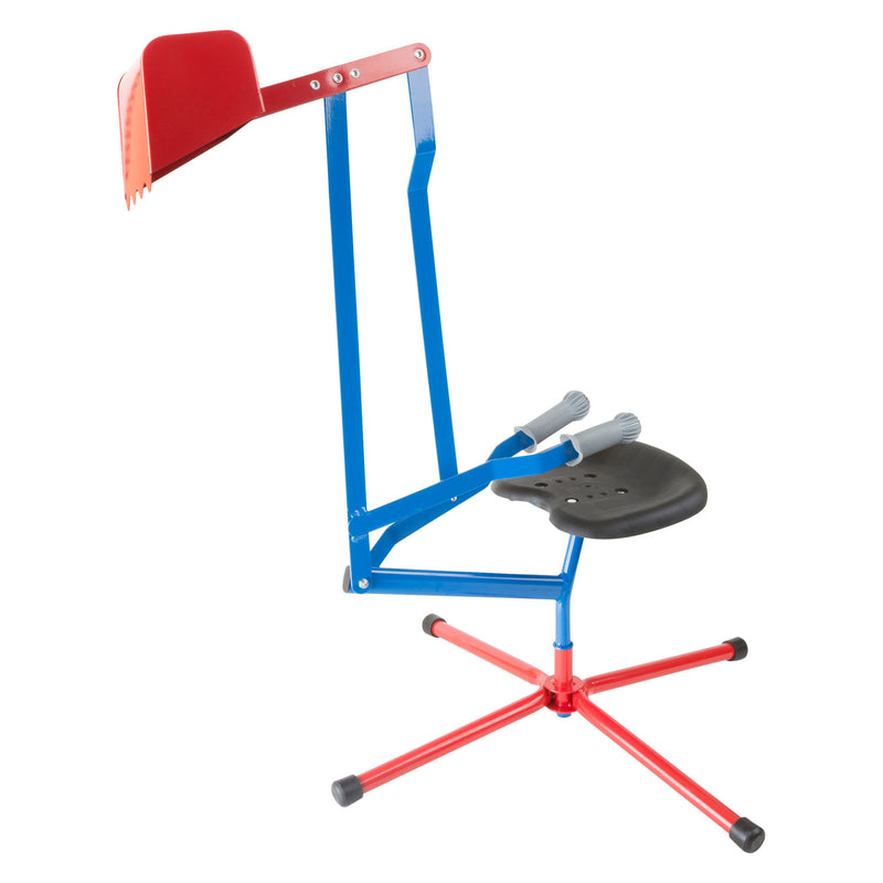 Afbeelding laden in galerijviewer, Small Foot Metalen Graafmachine Blauw Rood
