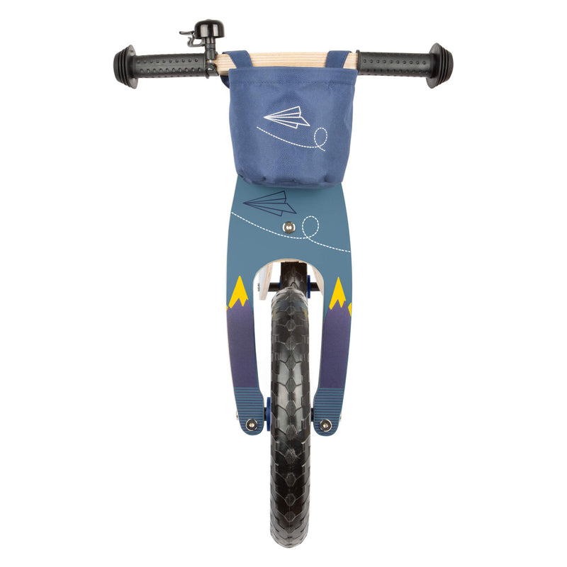 Afbeelding laden in galerijviewer, Small foot - houten loopfiets vliegtuig blauw
