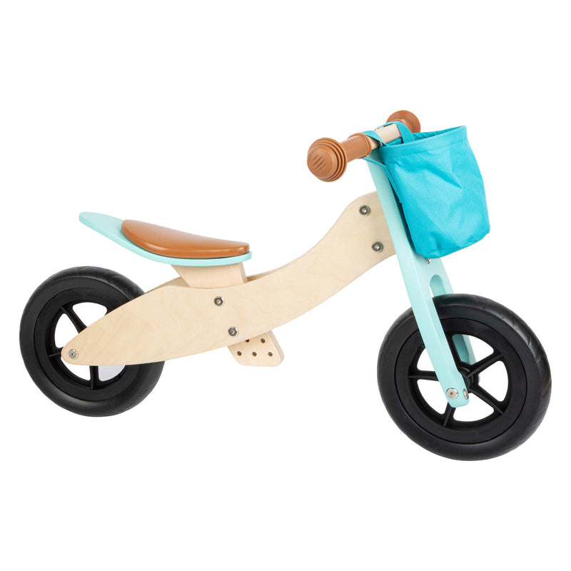 Afbeelding laden in galerijviewer, Small foot - houten driewieler en loopfiets 2in1 maxi turquoise
