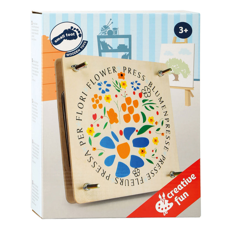 Afbeelding laden in galerijviewer, Small foot - houten bloemenpers, 18x18cm
