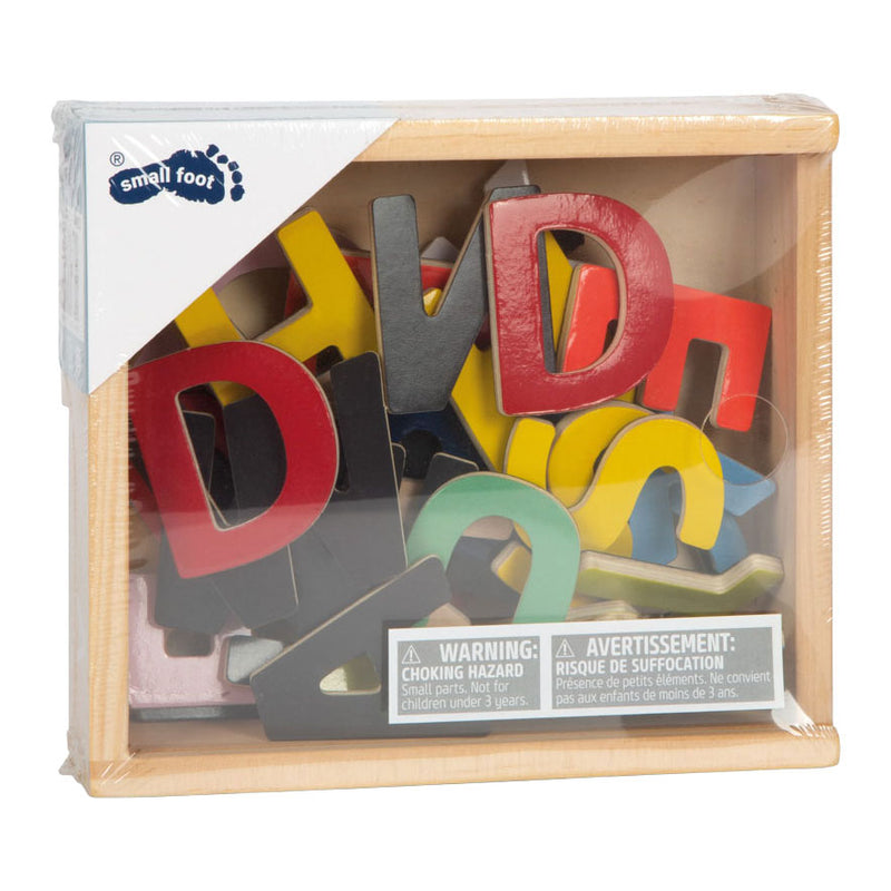 Afbeelding laden in galerijviewer, Small foot - houten magnetische letters kleur, 37dlg.
