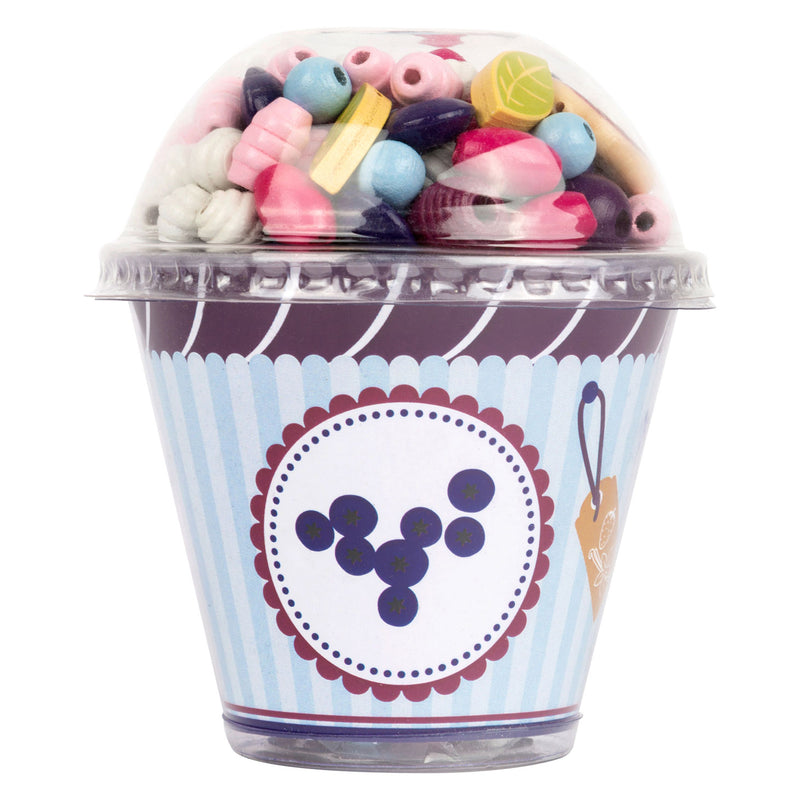 Afbeelding laden in galerijviewer, Small foot - houten kralen sieraden maken cupcake
