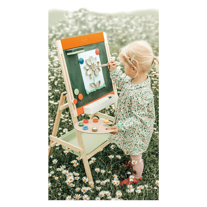 Afbeelding laden in galerijviewer, Small foot - houten krijt- en magneetbord, 7dlg.
