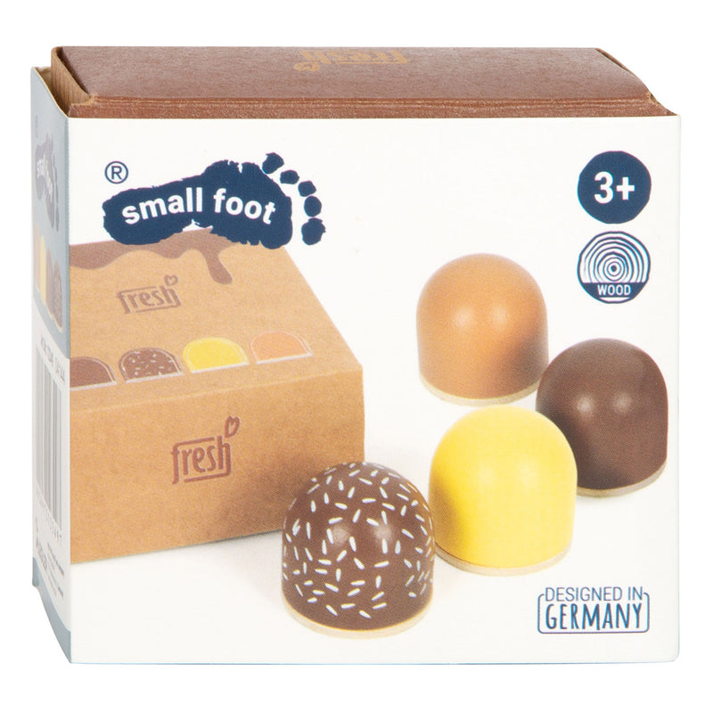 Afbeelding laden in galerijviewer, Small Foot Houten Speeleten Marshmallows, 4dlg.
