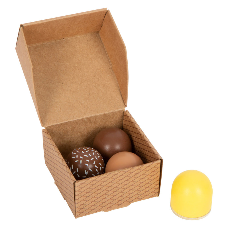 Afbeelding laden in galerijviewer, Small Foot Houten Speeleten Marshmallows, 4dlg.
