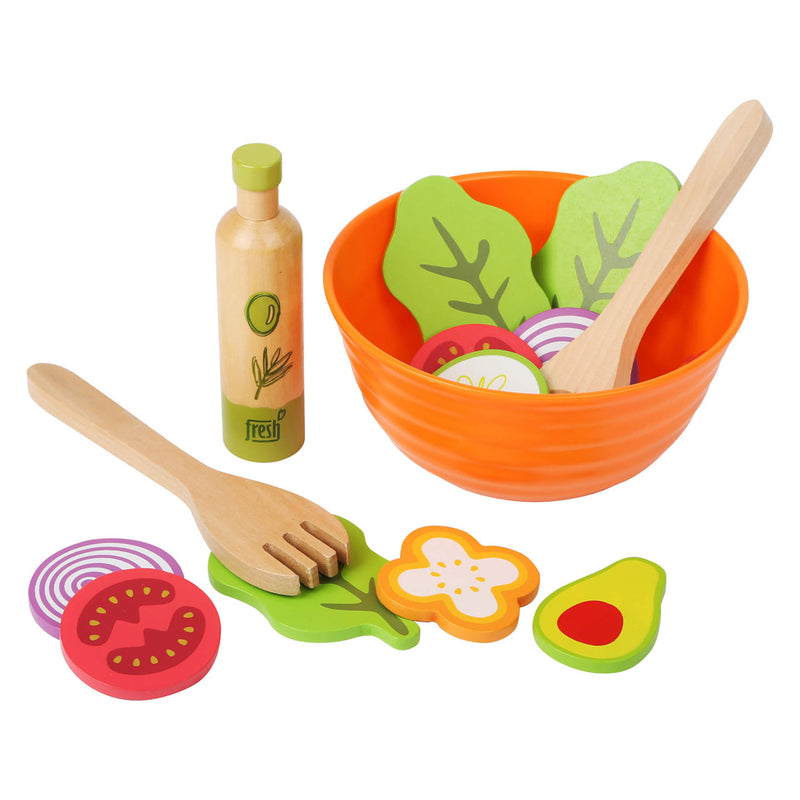 Afbeelding laden in galerijviewer, Small foot - houten speeleten salade speelset, 15dlg,
