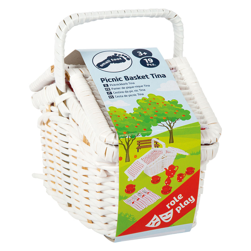 Afbeelding laden in galerijviewer, Small Foot Houten Picknickmand Tina met Servies, 19dlg.
