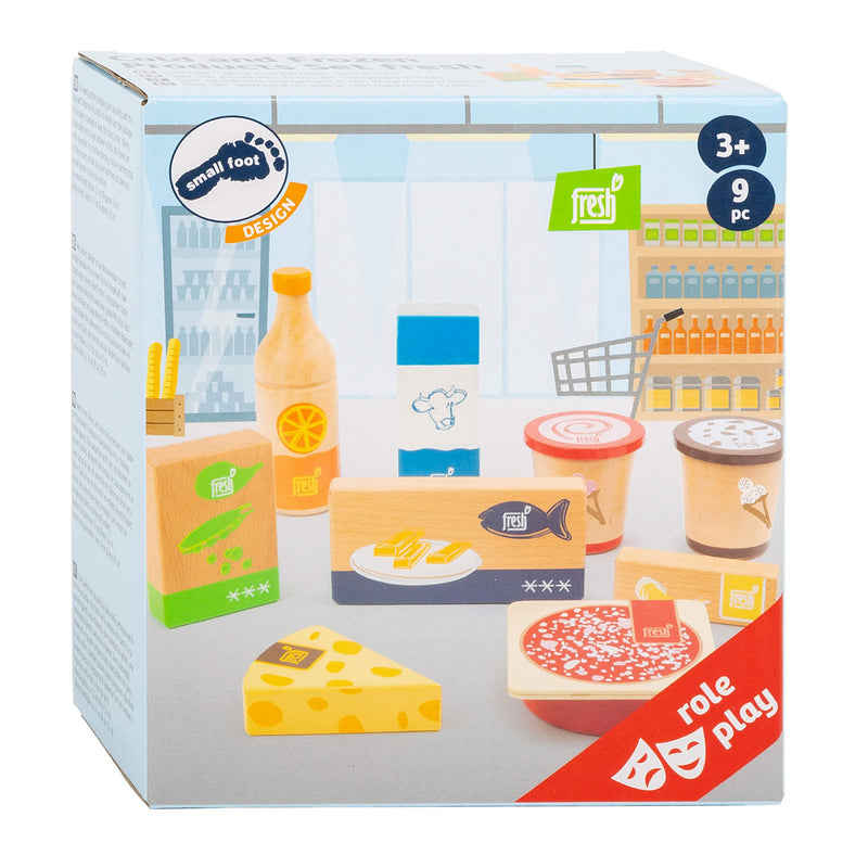 Afbeelding laden in galerijviewer, Small foot - houten speeleten koude en bevroren producten, 9dlg.
