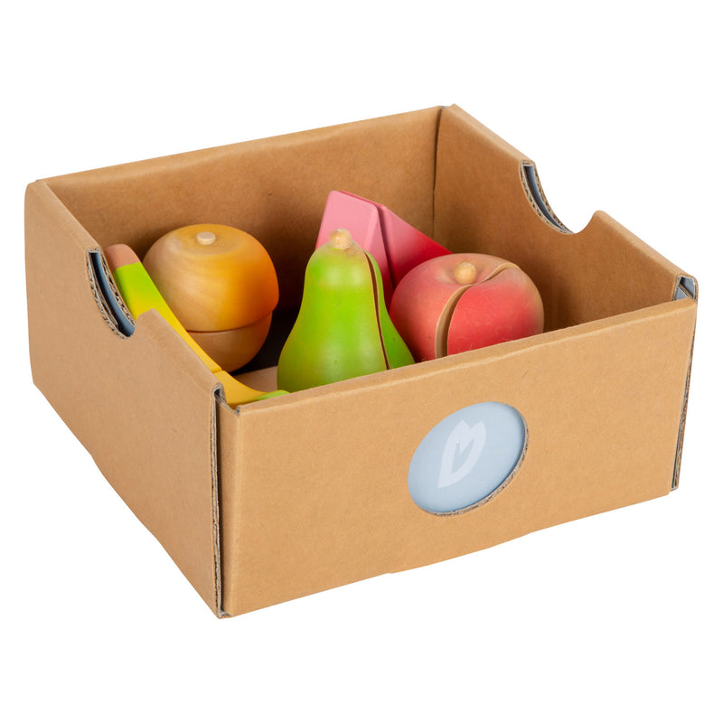 Afbeelding laden in galerijviewer, Small foot - houten snij- en speeleten fruit set, 13dlg.
