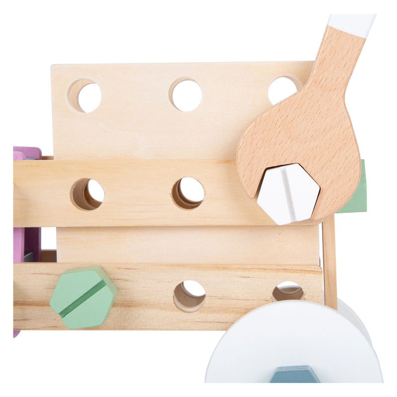 Afbeelding laden in galerijviewer, Small foot - houten bouwconstructieset nordic, 67dlg.

