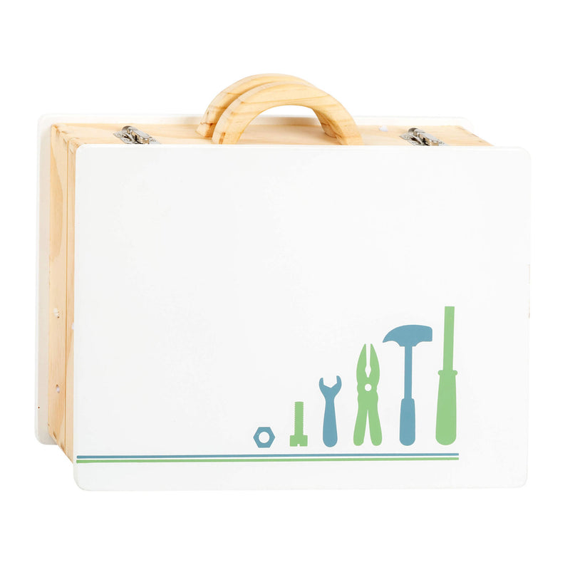 Afbeelding laden in galerijviewer, Small foot - houten gereedschapskoffer nordic, 43dlg.
