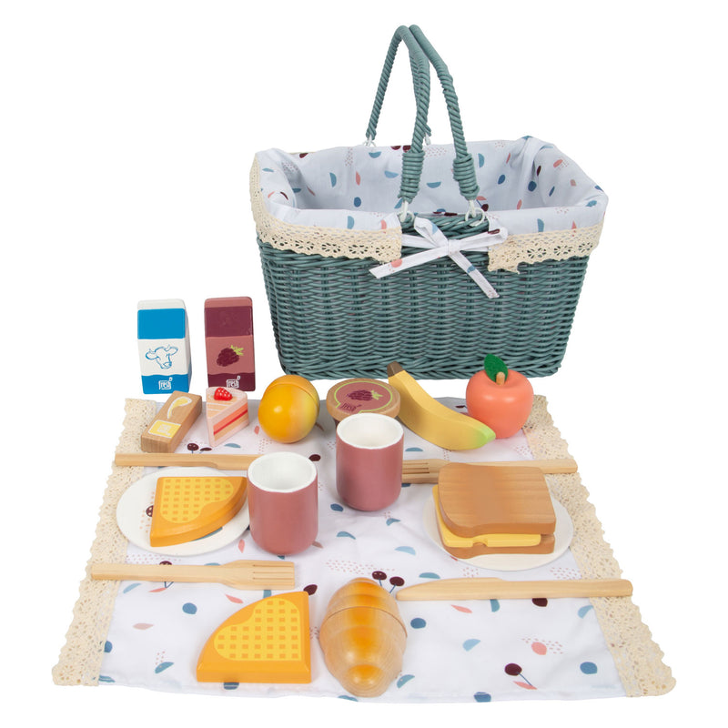 Afbeelding laden in galerijviewer, Small foot - picknickset met houten speeleten tasty, 26dlg.
