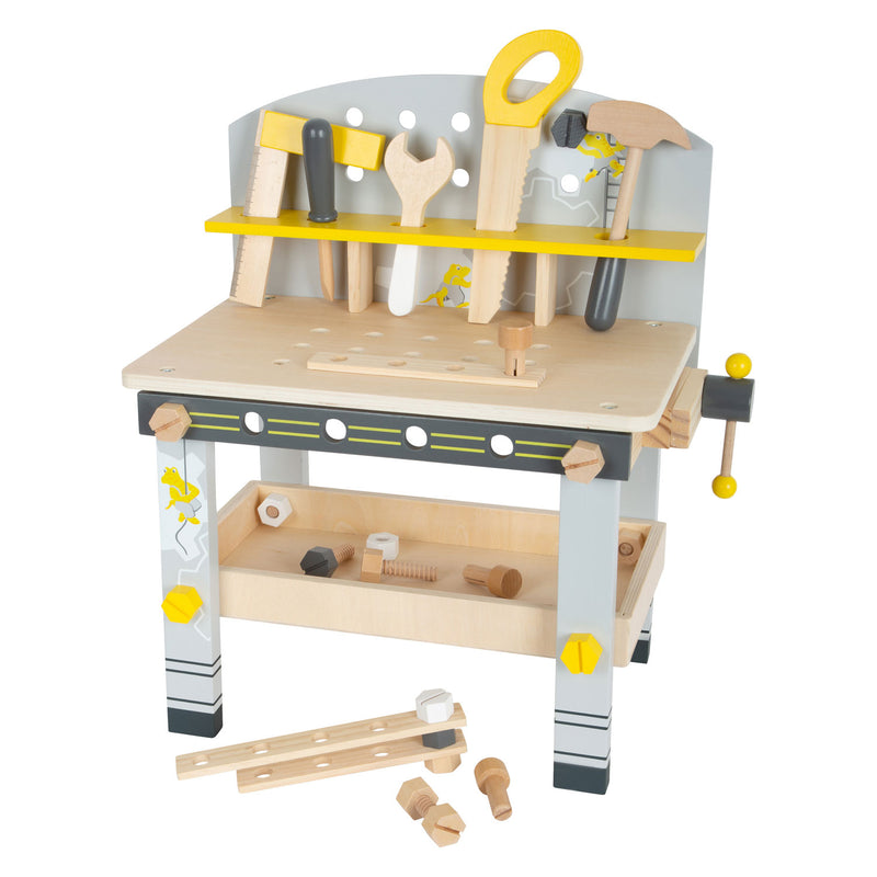 Afbeelding laden in galerijviewer, Small foot - houten werkbank compact miniwob, 34dlg.
