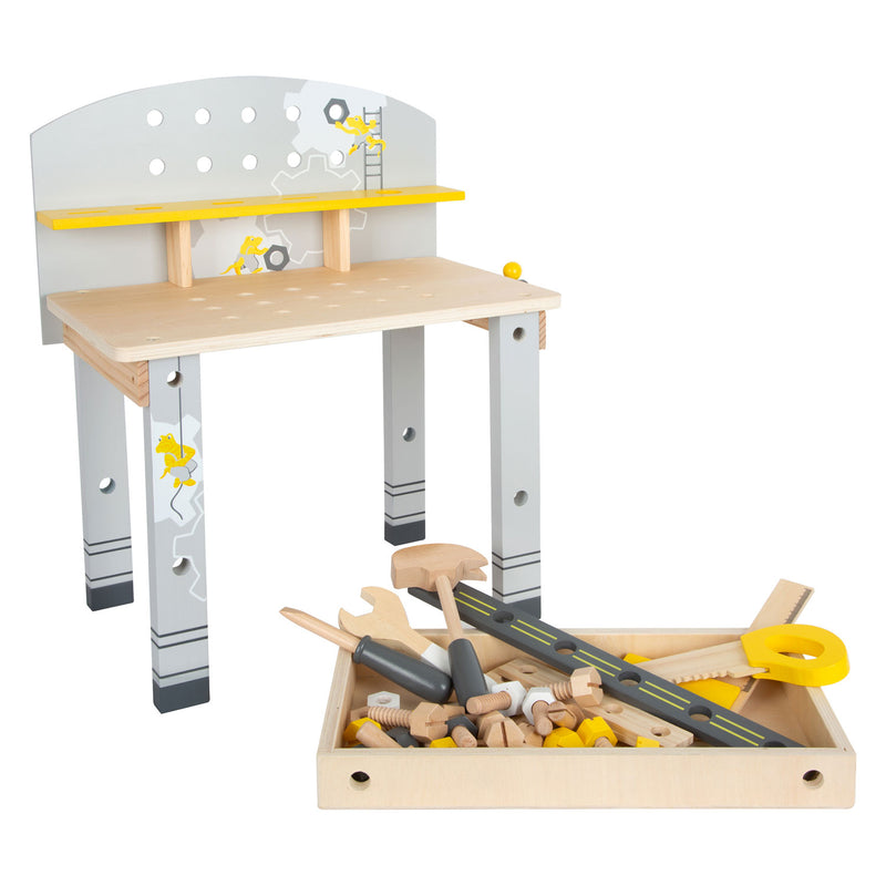 Afbeelding laden in galerijviewer, Small foot - houten werkbank compact miniwob, 34dlg.
