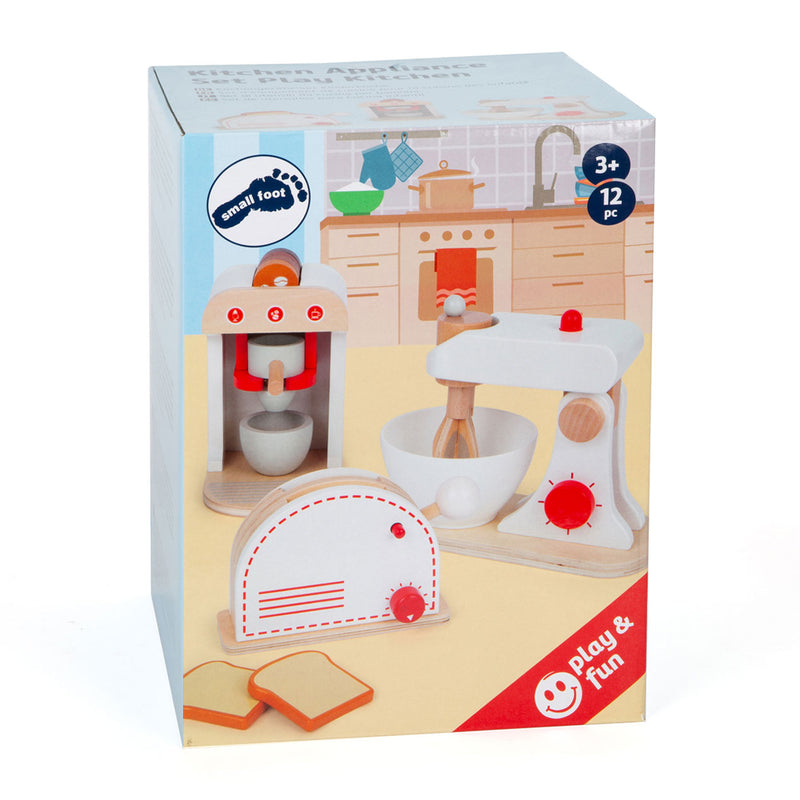 Afbeelding laden in galerijviewer, Small foot - houten keukenapparatenset, set van 3
