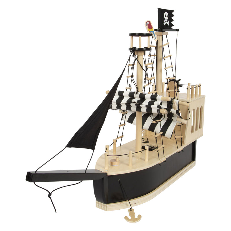 Afbeelding laden in galerijviewer, Small foot - houten poppenhuis piratenboot
