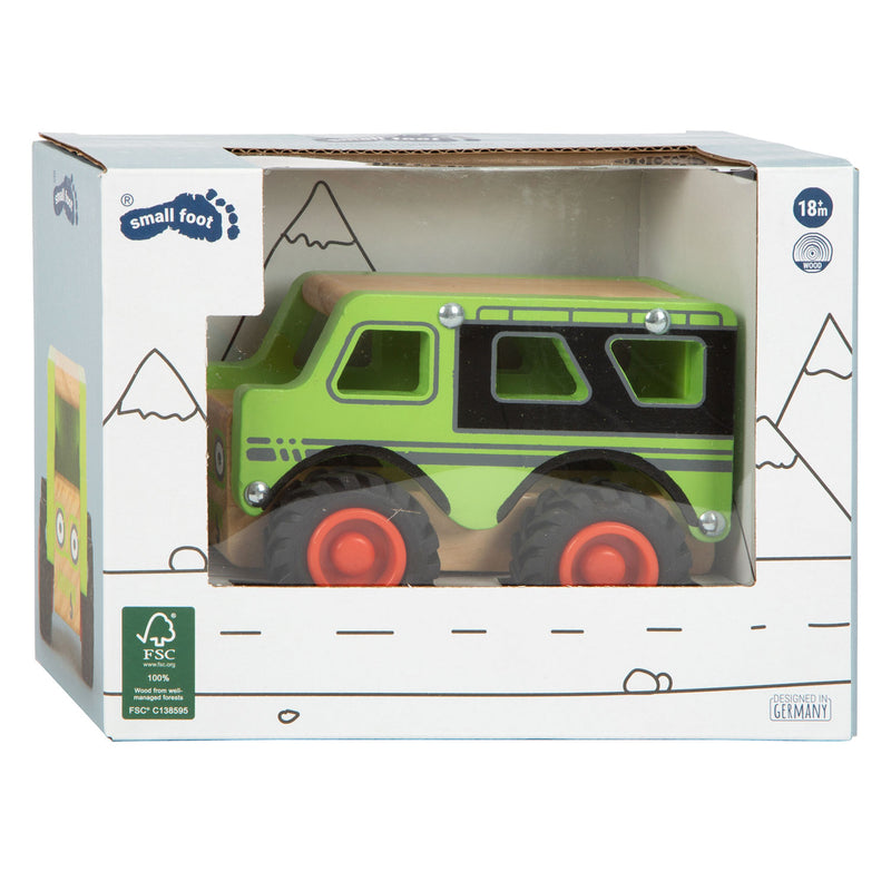 Afbeelding laden in galerijviewer, Small foot - houten off-road jeep groen
