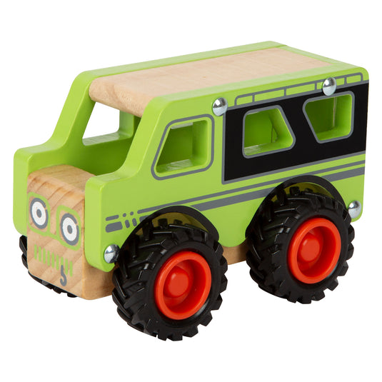 Small foot - houten off-road jeep groen
