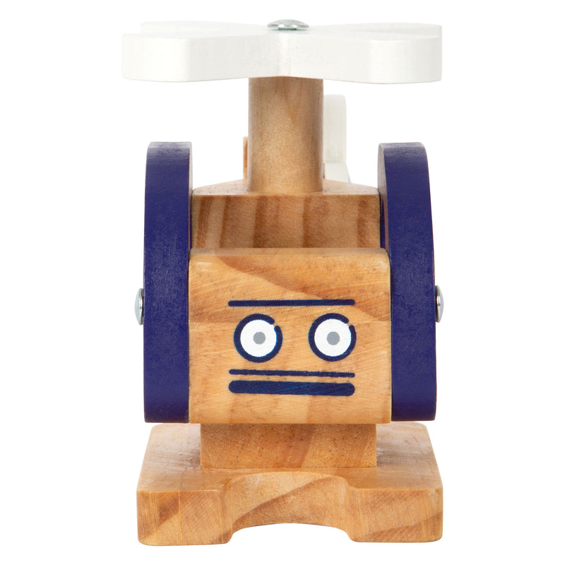 Afbeelding laden in galerijviewer, Small foot - houten helikopter blauw
