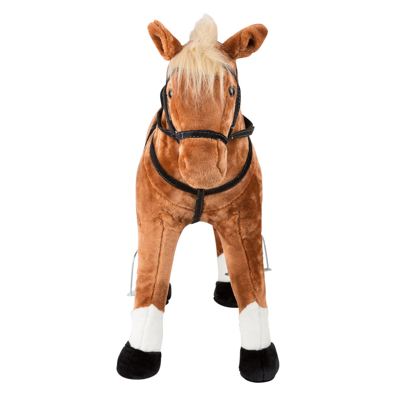 Afbeelding laden in galerijviewer, Small Foot Houten Hobbypaard Bruin Staand met Geluid
