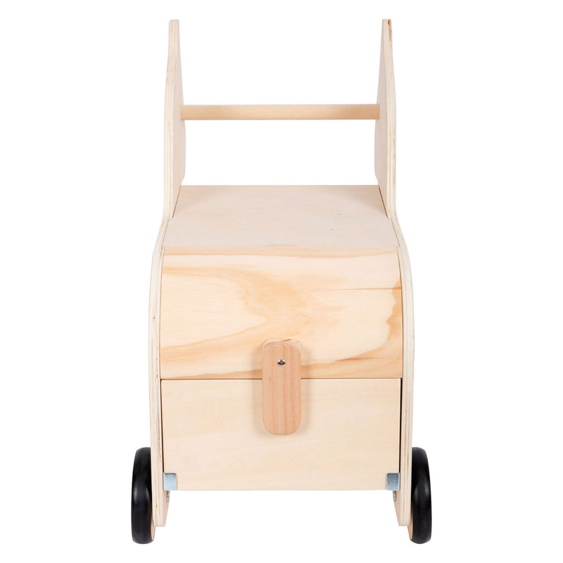 Afbeelding laden in galerijviewer, Small foot - houten speelgoedbox en trekfiguur zebra wildlife
