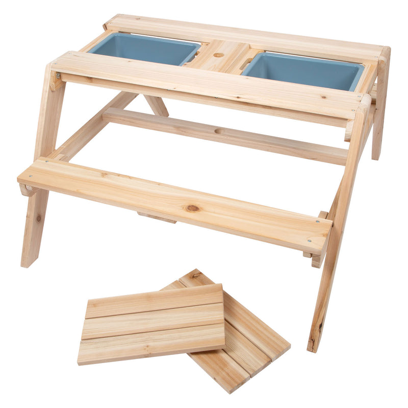 Afbeelding laden in galerijviewer, Small foot - houten picknick- en moddertafel
