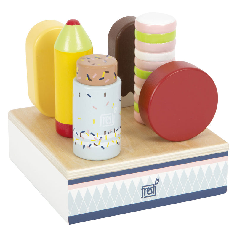 Afbeelding laden in galerijviewer, Small foot - houten ijsjes fresh met standaard, 7dlg.
