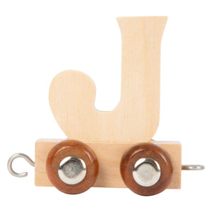 Small foot - houten lettertrein - j