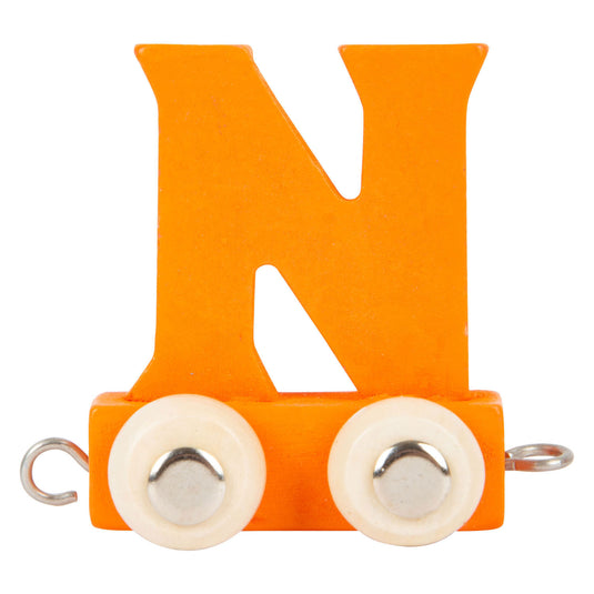 Small foot - houten lettertrein kleur - n