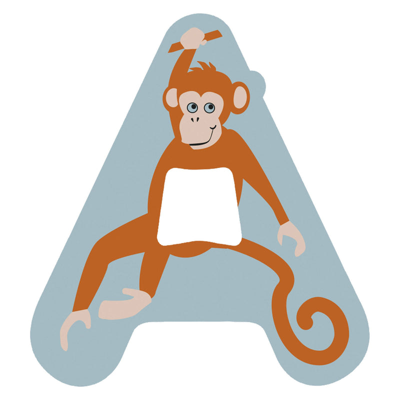 Afbeelding laden in galerijviewer, Small foot - houten dieren kinderletter - a
