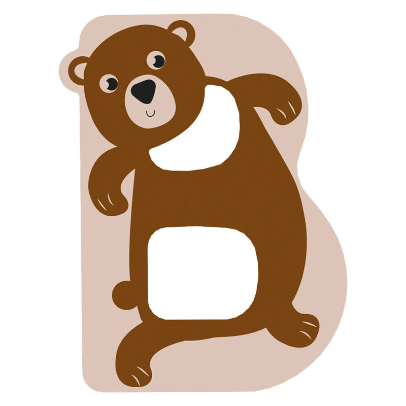 Afbeelding laden in galerijviewer, Small foot - houten dieren kinderletter - b
