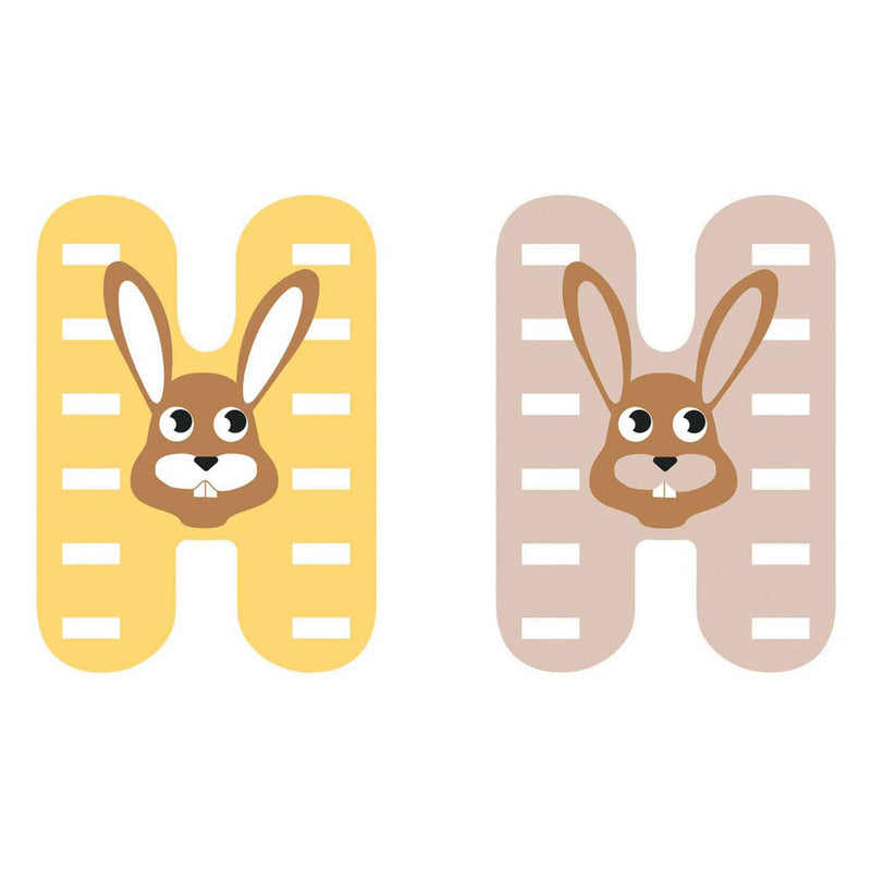 Afbeelding laden in galerijviewer, Small foot - houten dieren kinderletter - h
