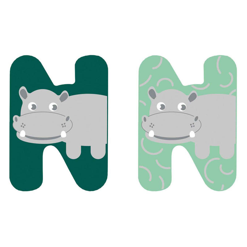 Afbeelding laden in galerijviewer, Small foot - houten dieren kinderletter - n
