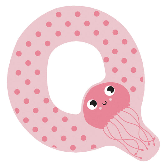 Small foot - houten dieren kinderletter - q