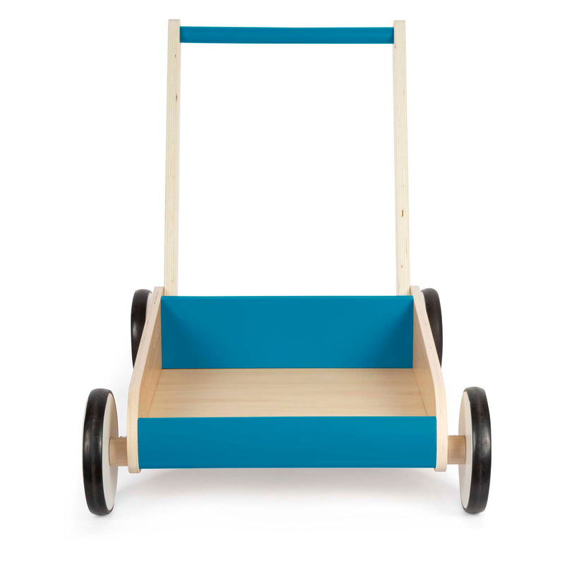 Afbeelding laden in galerijviewer, Small foot - houten loopwagen petrol blauw
