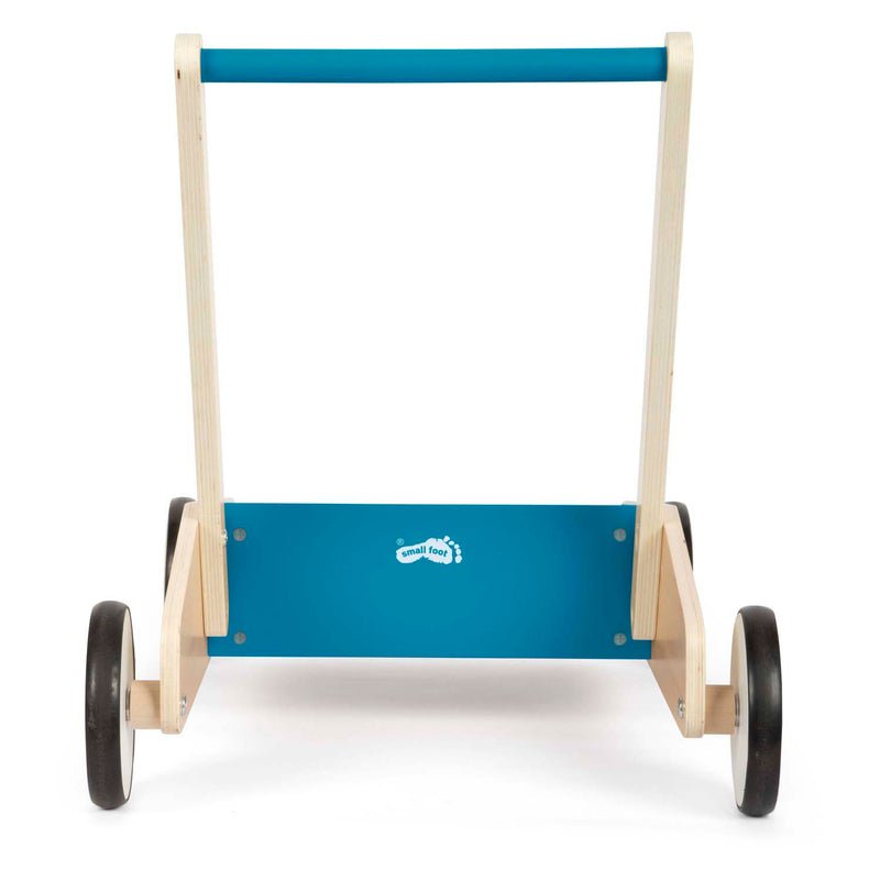 Afbeelding laden in galerijviewer, Small foot - houten loopwagen petrol blauw

