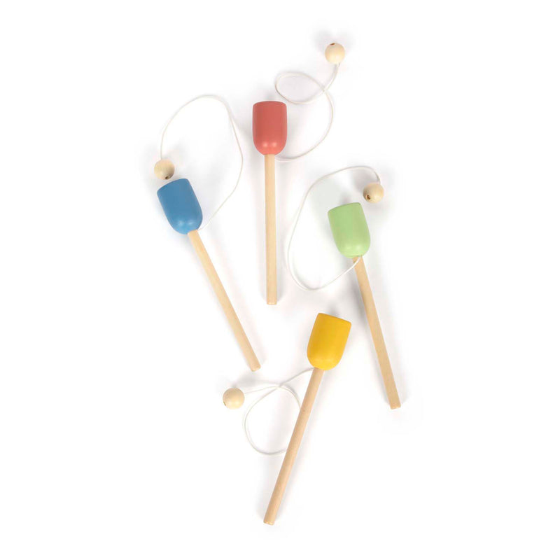 Afbeelding laden in galerijviewer, Small foot - houten vang de bal set, set van 4
