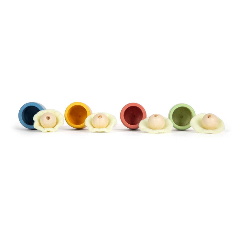 Afbeelding laden in galerijviewer, Small foot - houten vang de bal set, set van 4
