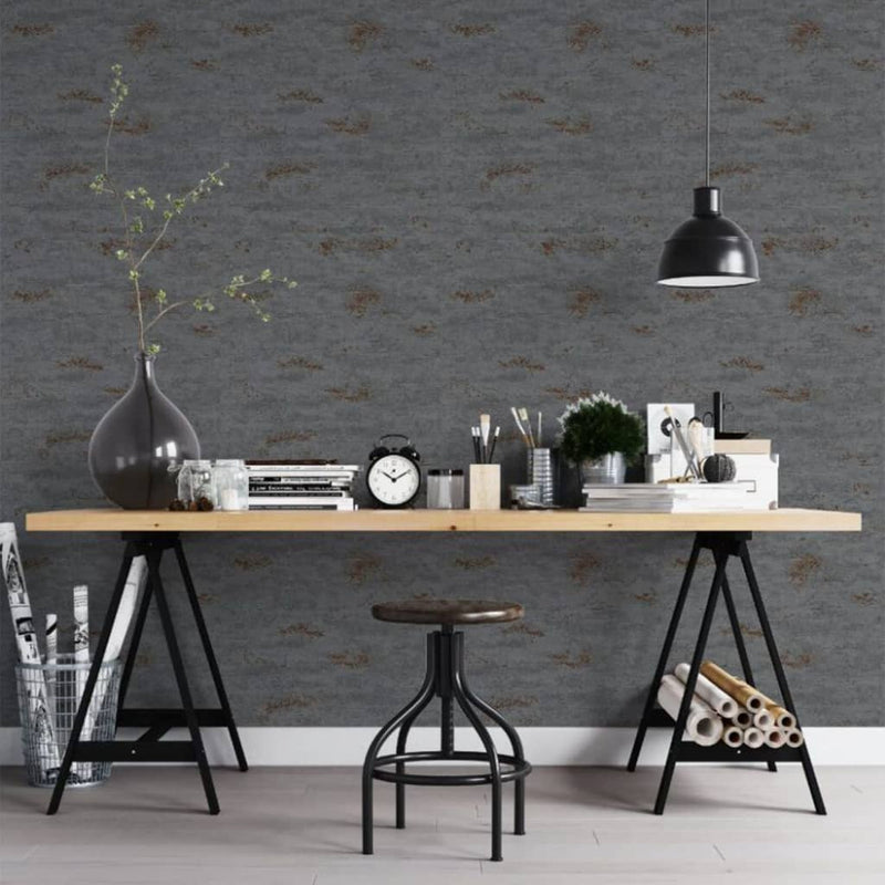 Afbeelding laden in galerijviewer, Noordwand Noordwand Behang Topchic Concrete donkergrijs
